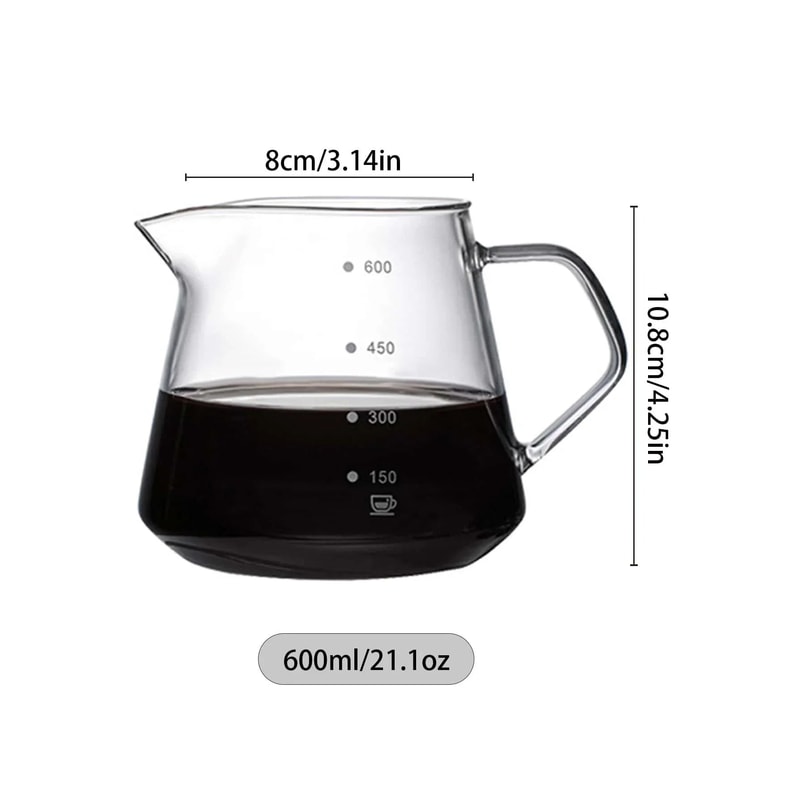Glass Pour Over Coffee Brewer Set 7