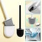Wall Mounted Silicone Toilet Brush Set With Holder 0