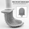 Wall Mounted Silicone Toilet Brush Set With Holder 3