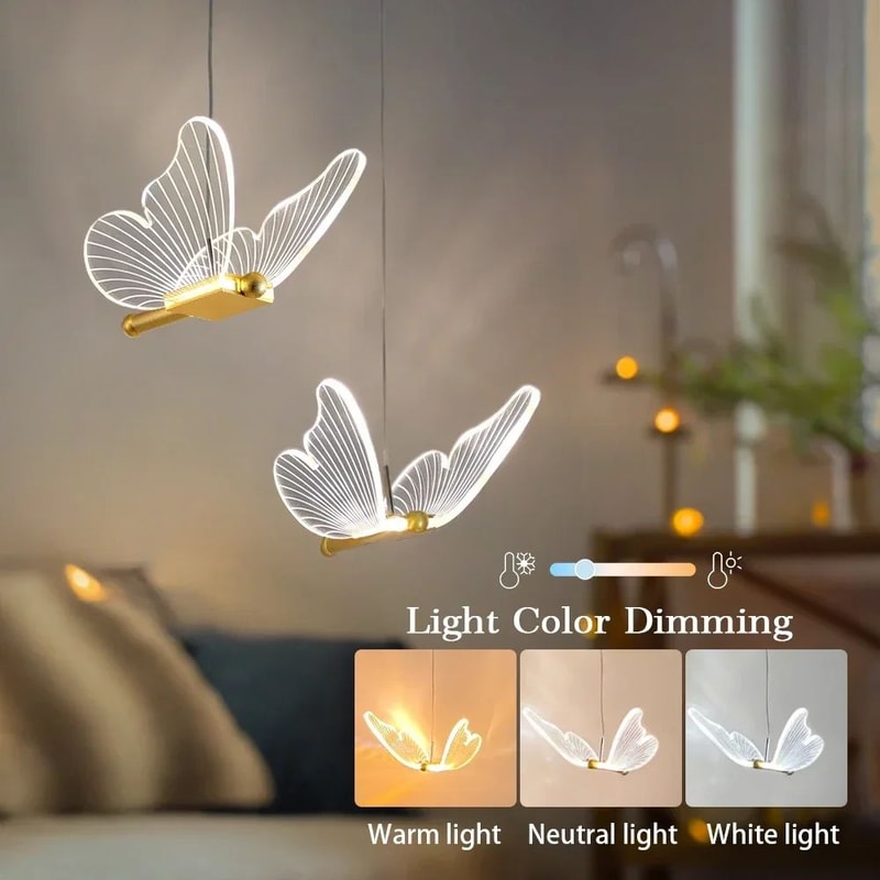 LED Butterfly Pendant Light For Modern Home Decoration 4