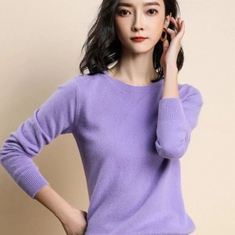 Womens Cozy Knit Pullover Sweater For Autumn And Winter 15