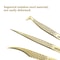Precision Anti Slip Eyelash Extension Tweezers with Stainless Steel Fiber Tip.