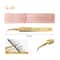 Precision Anti Slip Eyelash Extension Tweezers with Stainless Steel Fiber Tip.