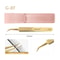 Precision Anti Slip Eyelash Extension Tweezers with Stainless Steel Fiber Tip.