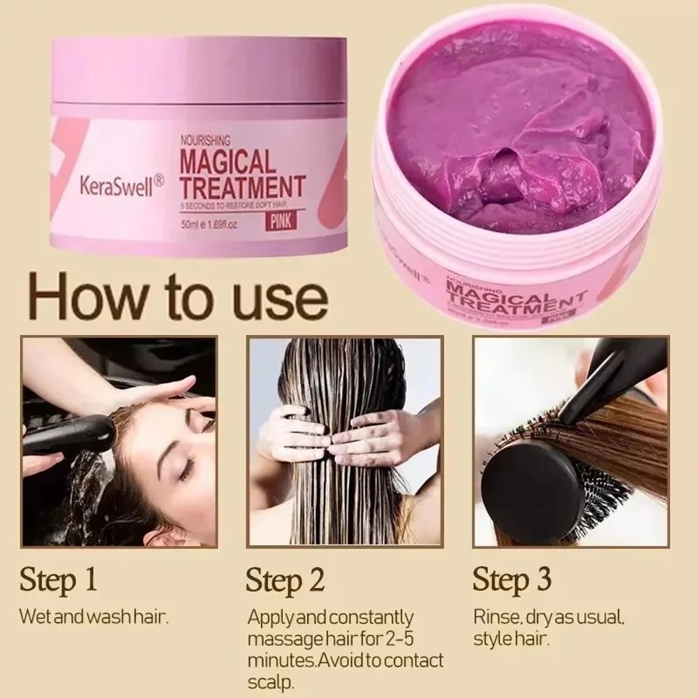 Magical Keratin Hair Mask Deep Moisturize And Repair 6