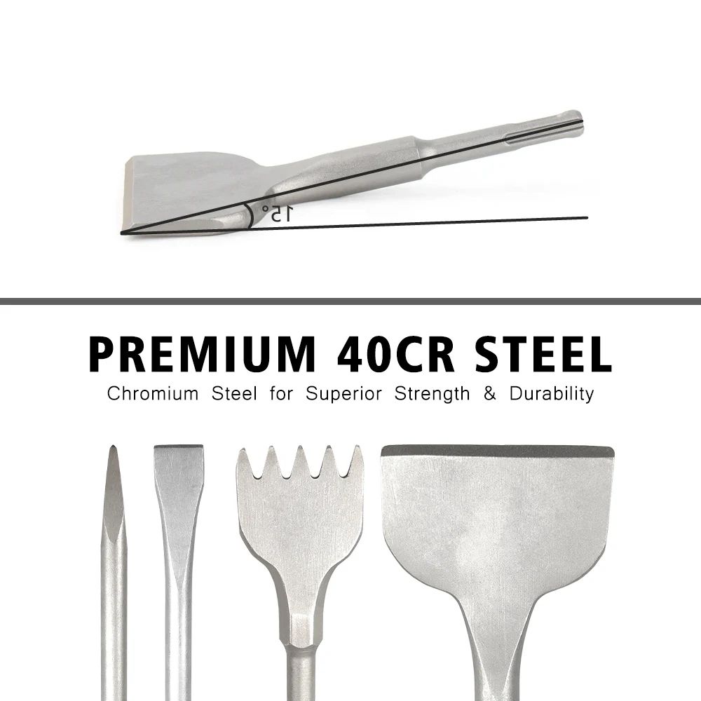 Precision Power Drill Chisel Bit Set For Tile And Concrete Work 3