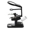 LED Light Magnifying Glass Soldering Stand With Adjustable Clips 1
