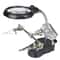 LED Light Magnifying Glass Soldering Stand With Adjustable Clips 6