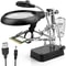 LED Light Magnifying Glass Soldering Stand With Adjustable Clips 7