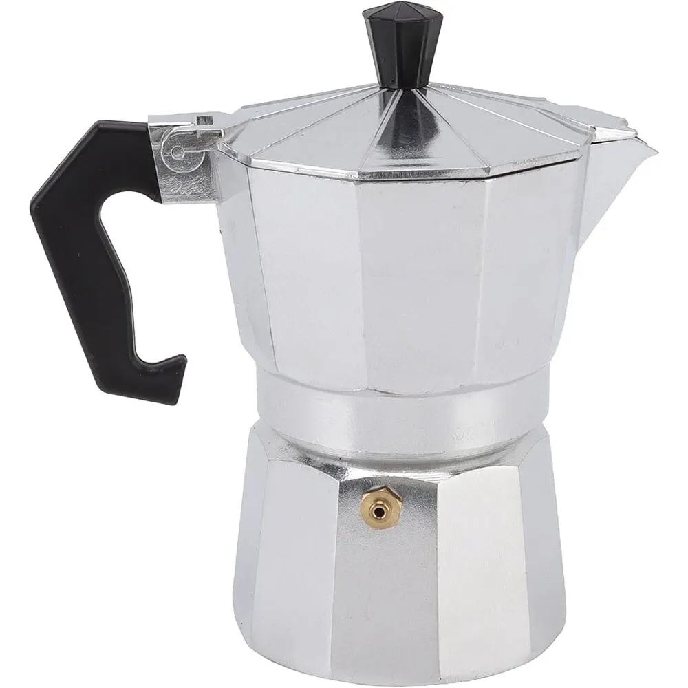 Aluminum Moka Coffee Pot For Home Office And Outdoor Brewing 0