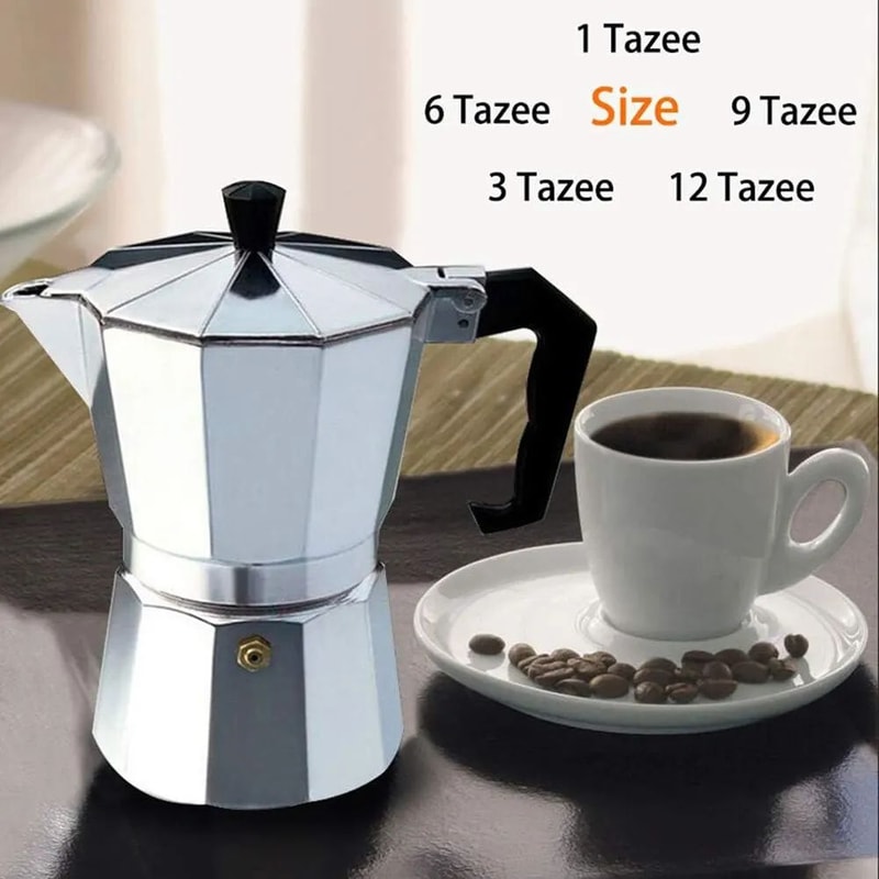 Aluminum Moka Coffee Pot For Home Office And Outdoor Brewing 3
