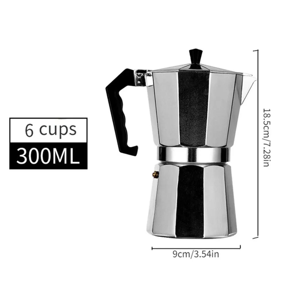 Aluminum Moka Coffee Pot For Home Office And Outdoor Brewing 9
