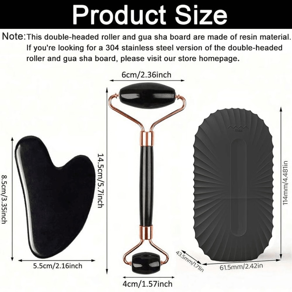 2in1 Facial Roller Gua Sha Set Cooling Ice Roller For Glowing Lifted Skin 4