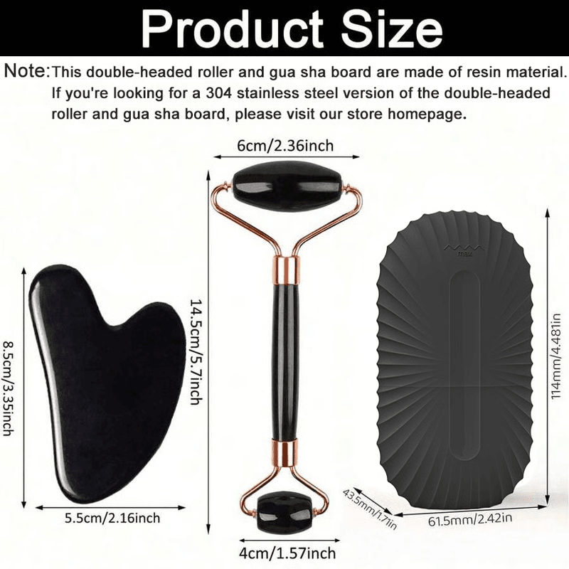 2in1 Facial Roller Gua Sha Set Cooling Ice Roller For Glowing Lifted Skin 4