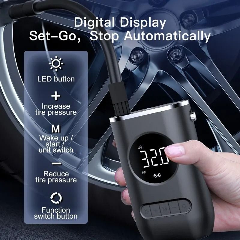 Handheld Wireless Digital Tire Inflator 2
