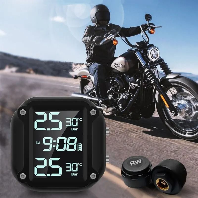 Wireless Motorcycle Tire Pressure Monitor 0