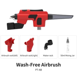 professional wash free airbrush set