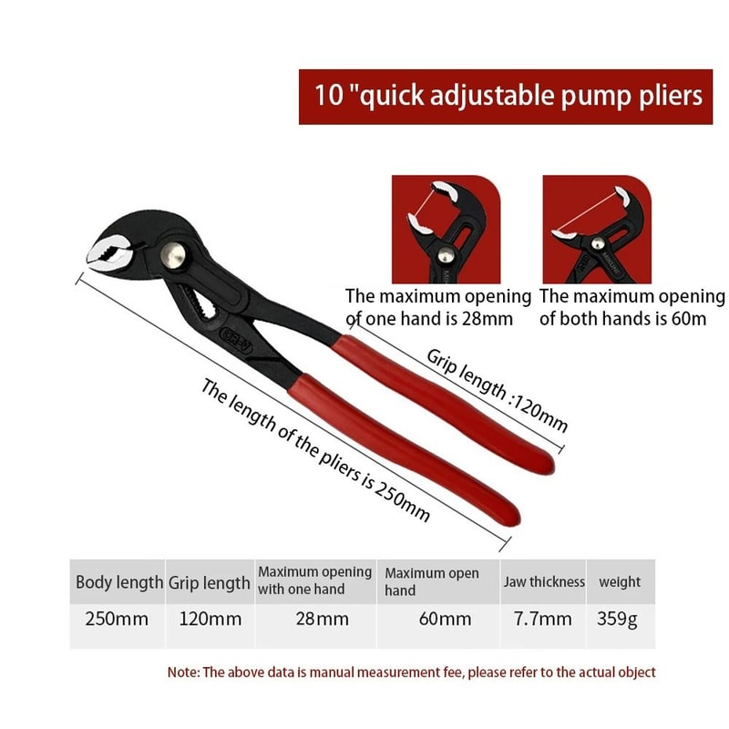 Multifunction Automatic Water Pump Pliers 8
