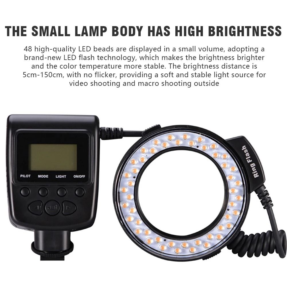 Professional Macro LED Ring Flash Light 5