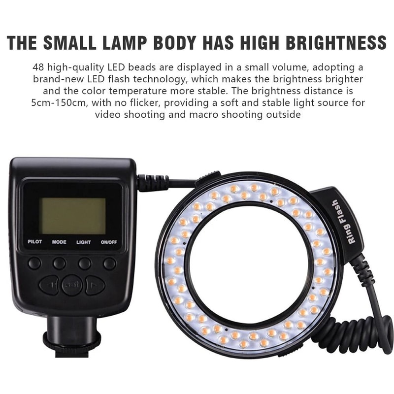Professional Macro LED Ring Flash Light 5