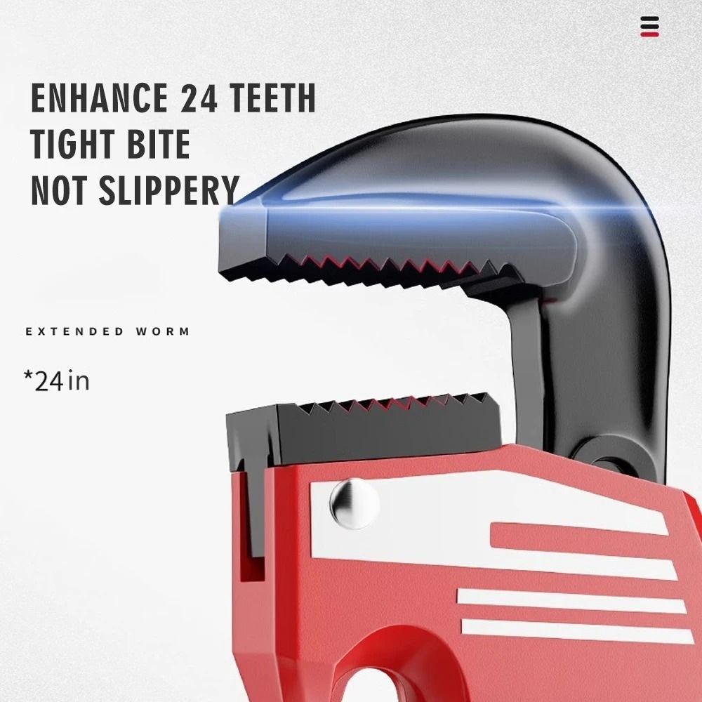 Heavy Duty Adjustable Pipe Wrench 4