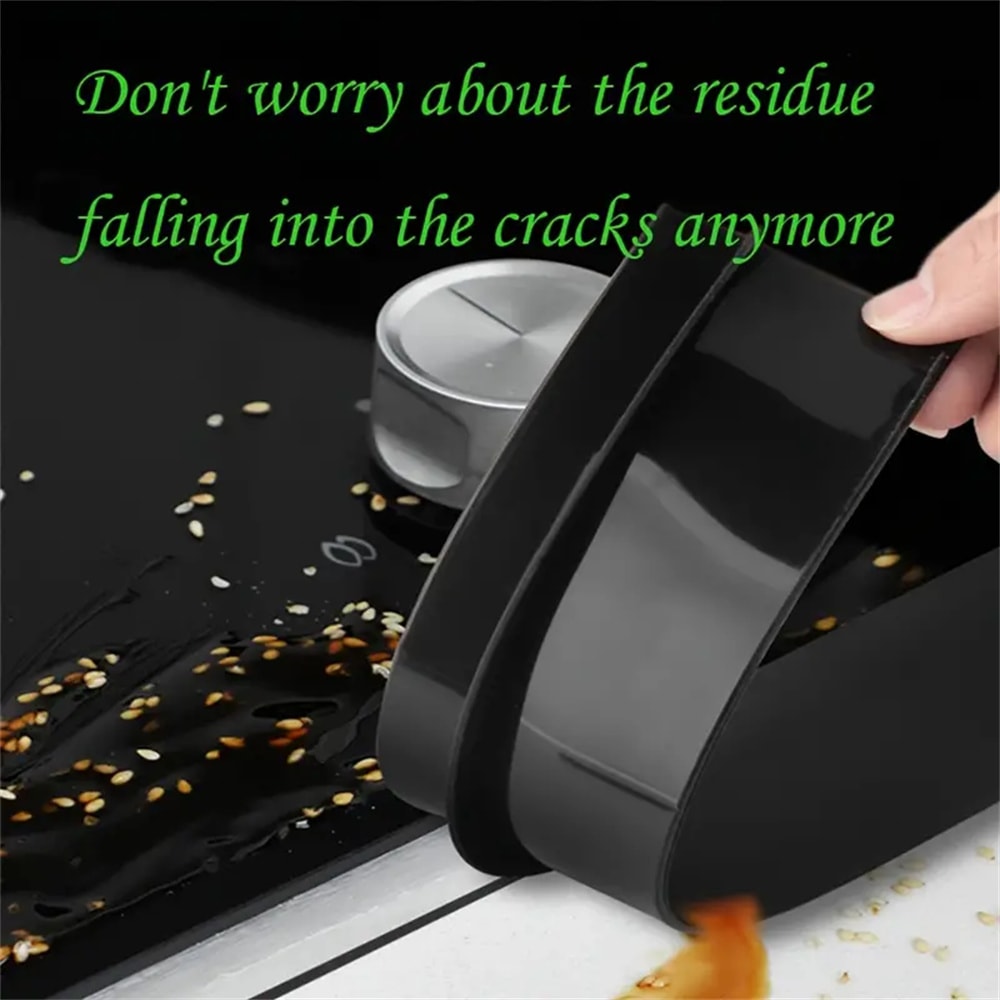 Silicone Stove Counter Gap Cover Keep Kitchen Cracks Clean SpillFree 3