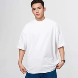 heavyweight men's cotton t shirt - breathable structured comfort for daily wear