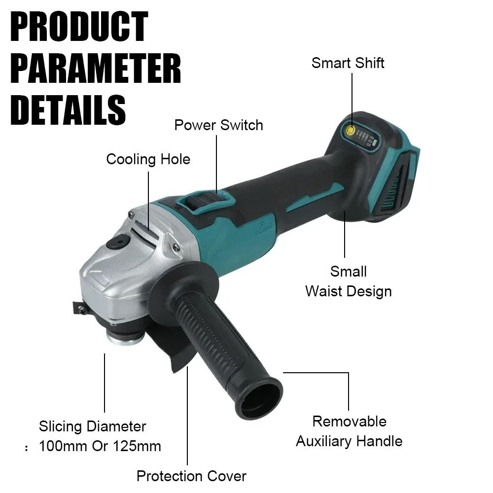 Brushless Cordless Angle Grinder 3