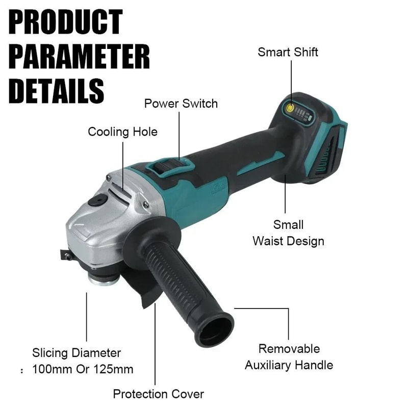 Brushless Cordless Angle Grinder 3