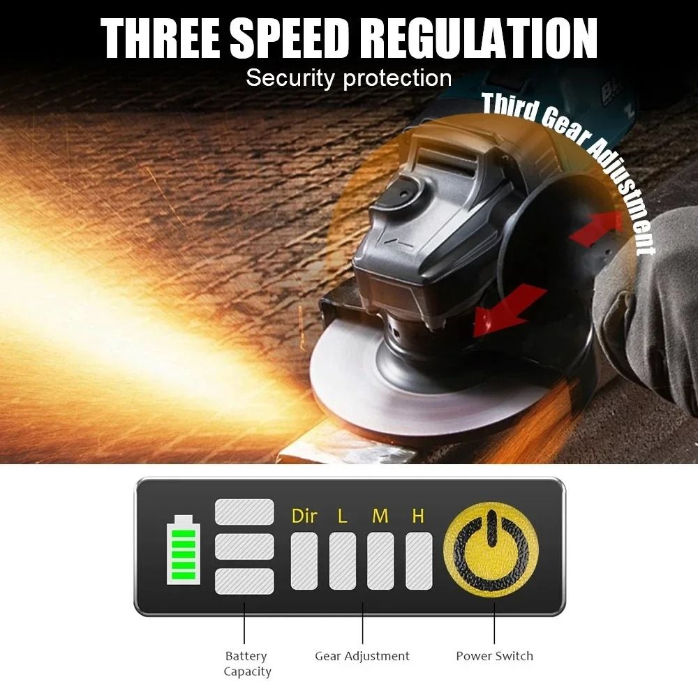 Brushless Cordless Angle Grinder 5