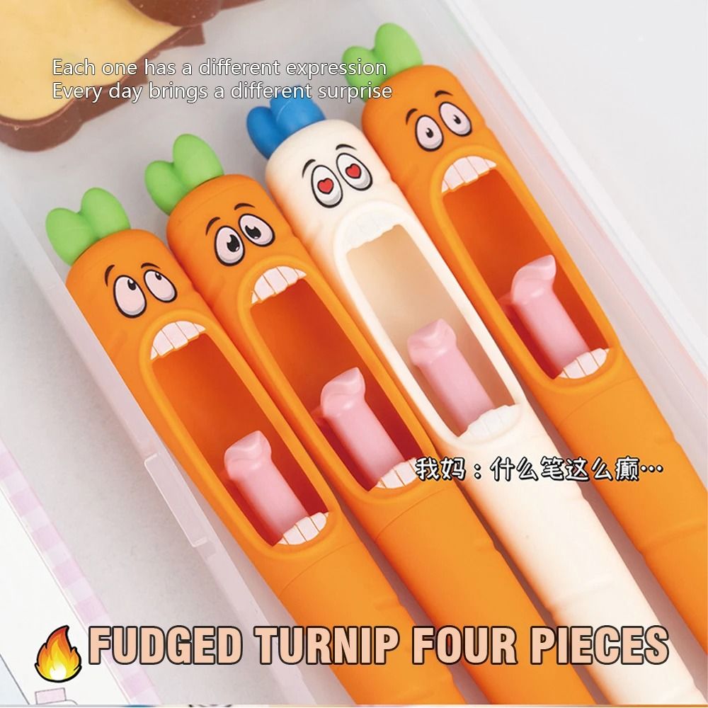 Carrot Push Pop Gel Pen 1