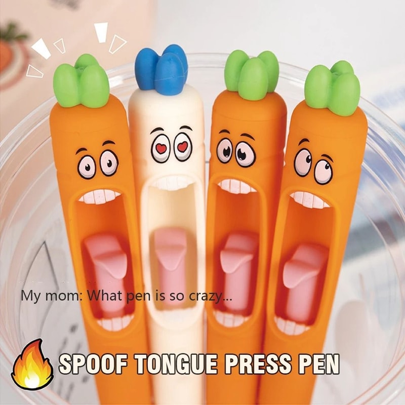 Carrot Push Pop Gel Pen 2
