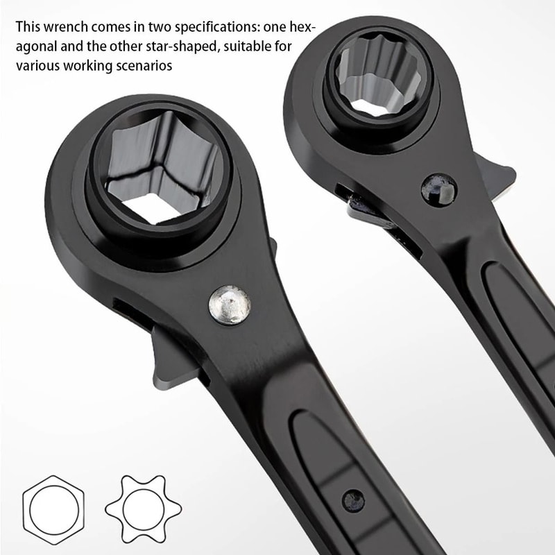 8 In 1 Dog Bone Ratchet Wrench 0