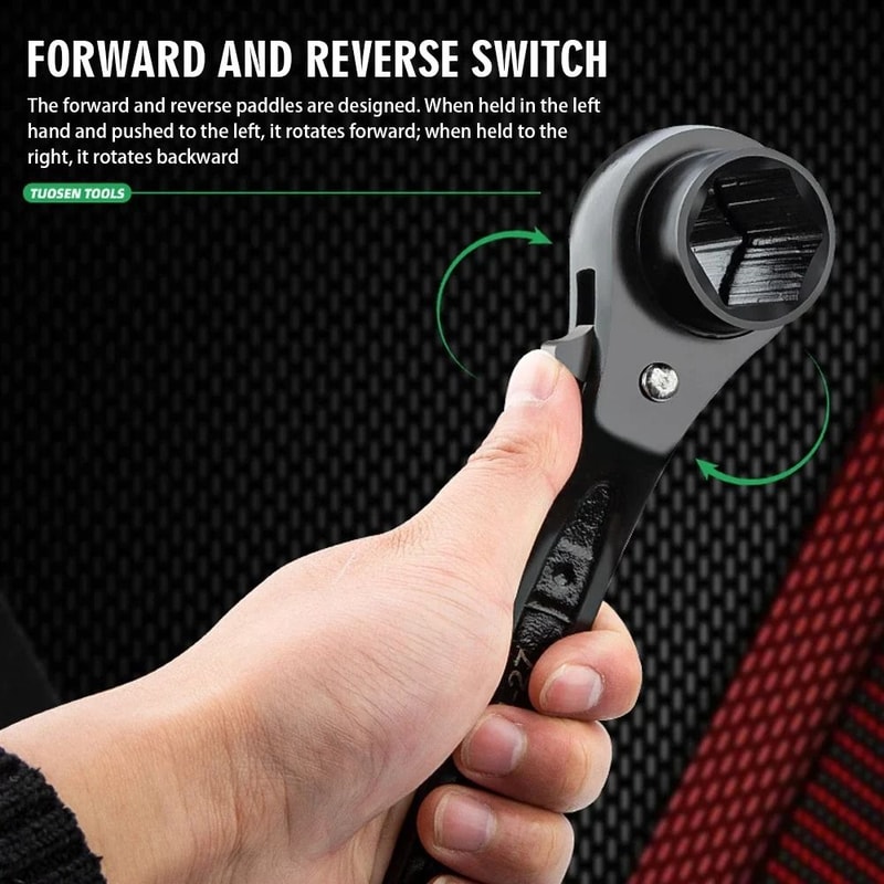 8 In 1 Dog Bone Ratchet Wrench 3