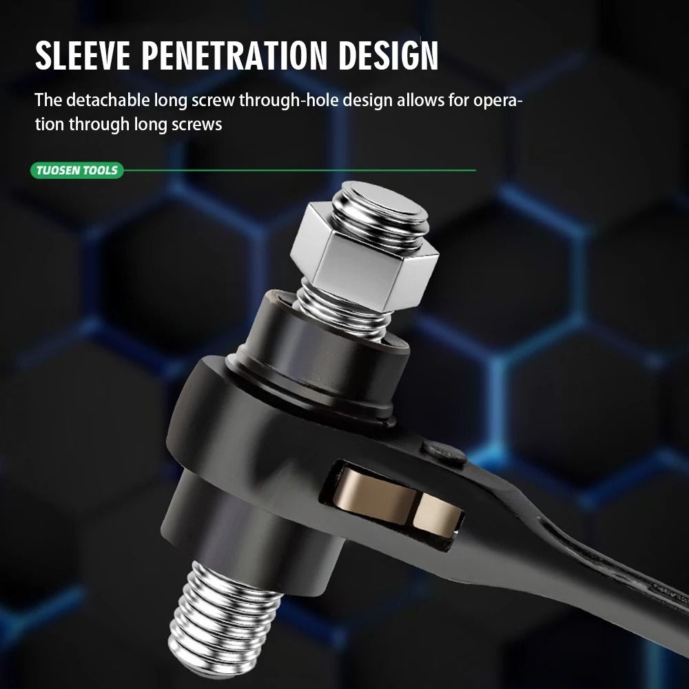 8 In 1 Dog Bone Ratchet Wrench 4