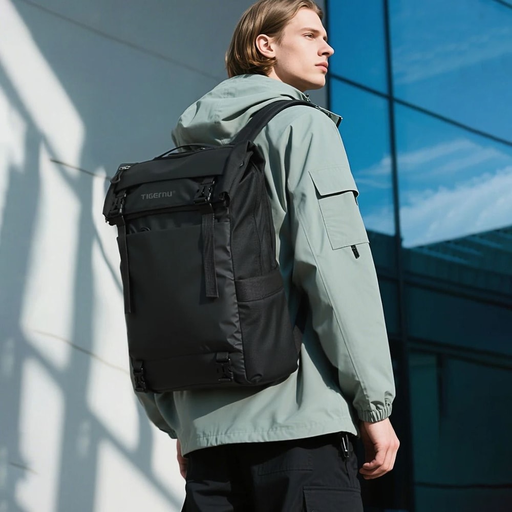 Expandable Waterproof Urban Commuter Back Pack 0