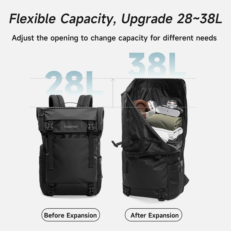 Expandable Waterproof Urban Commuter Back Pack 1