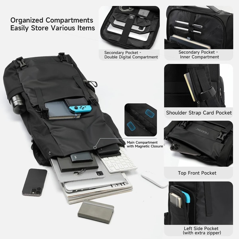 Expandable Waterproof Urban Commuter Back Pack 2