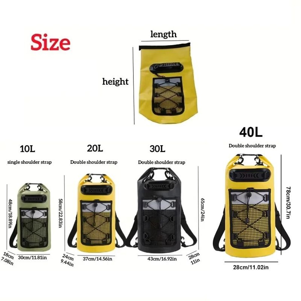 Heavy Duty Waterproof Adventure Dry Back Pack 4
