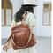 Retro Fashion PU Leather Travel Back Pack 3