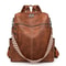 Retro Fashion PU Leather Travel Back Pack 5
