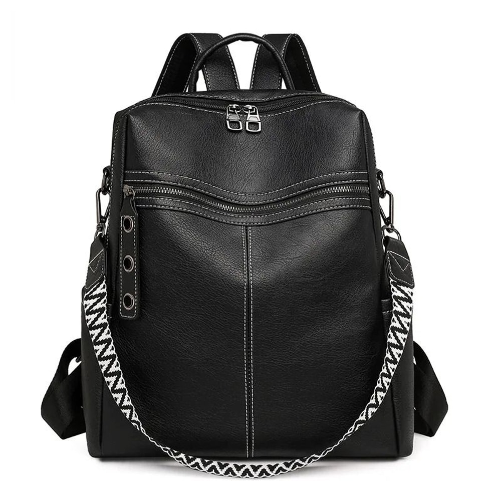 Retro Fashion PU Leather Travel Back Pack 10
