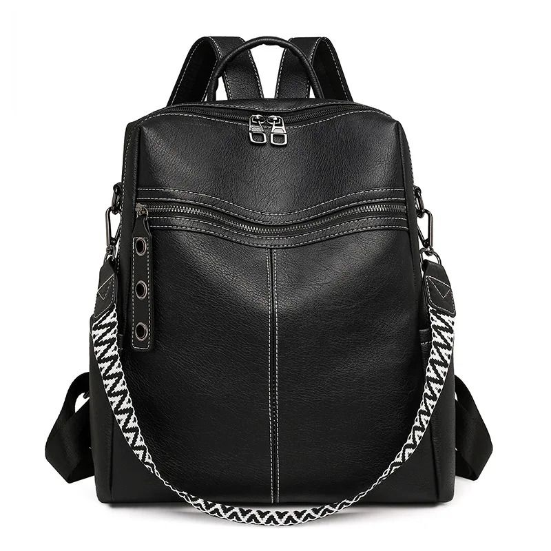 Retro Fashion PU Leather Travel Back Pack 10