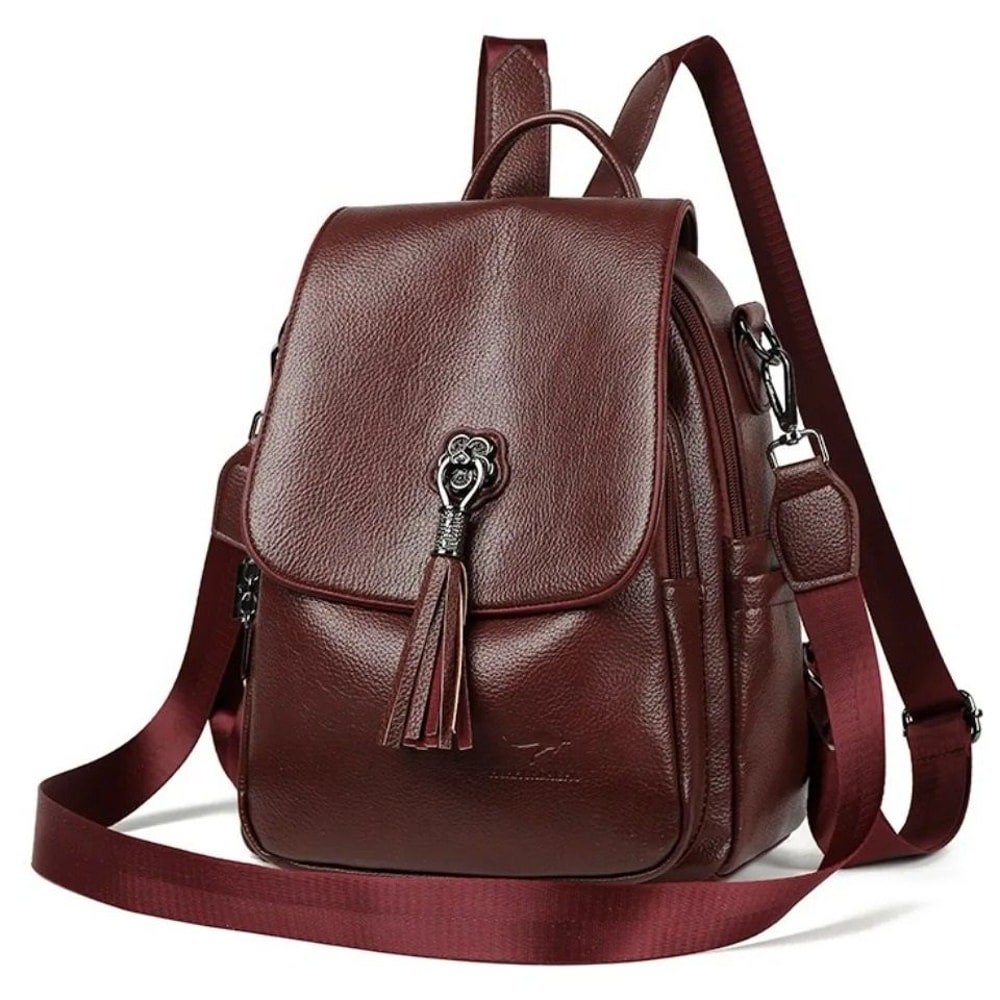 Genuine Leather Casual Commuter Back Pack 0
