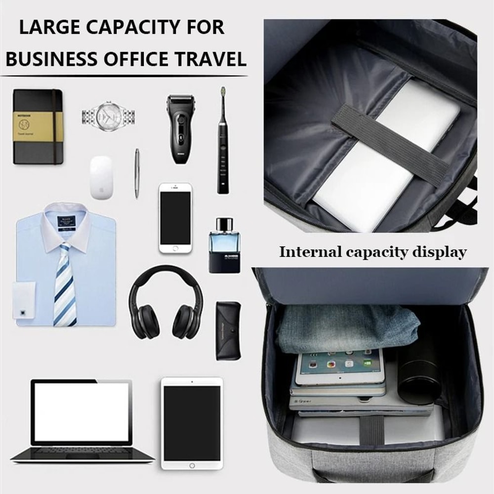 Waterproof Business USB Commuter Back Pack 3