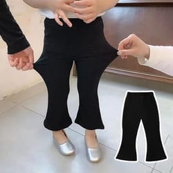 baby girl flared boot cut leggings
