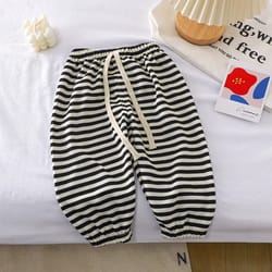 children's breathable summer ankle length pants