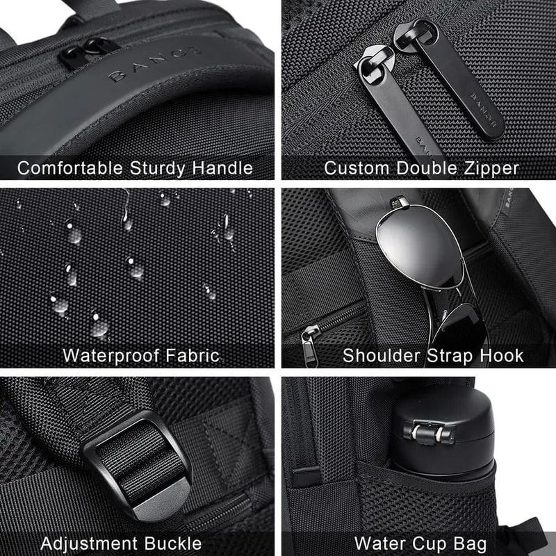 Lightweight Waterproof Multi Compartment Back Pack 4