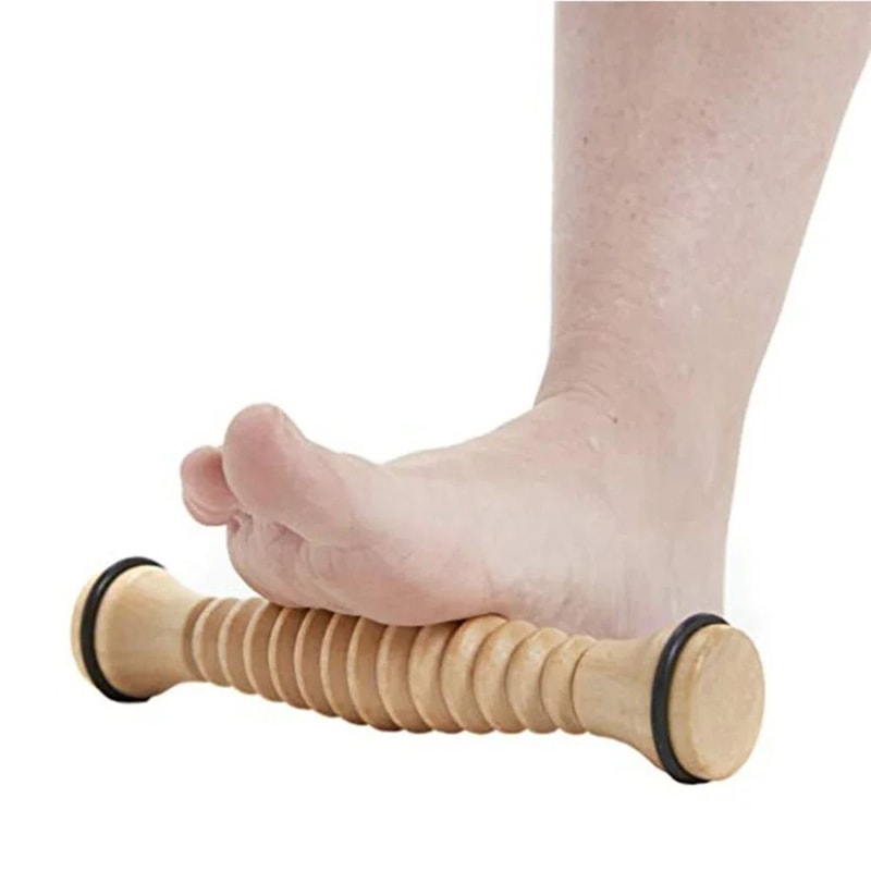 Natural Wooden Body And Foot Roller Massager 1