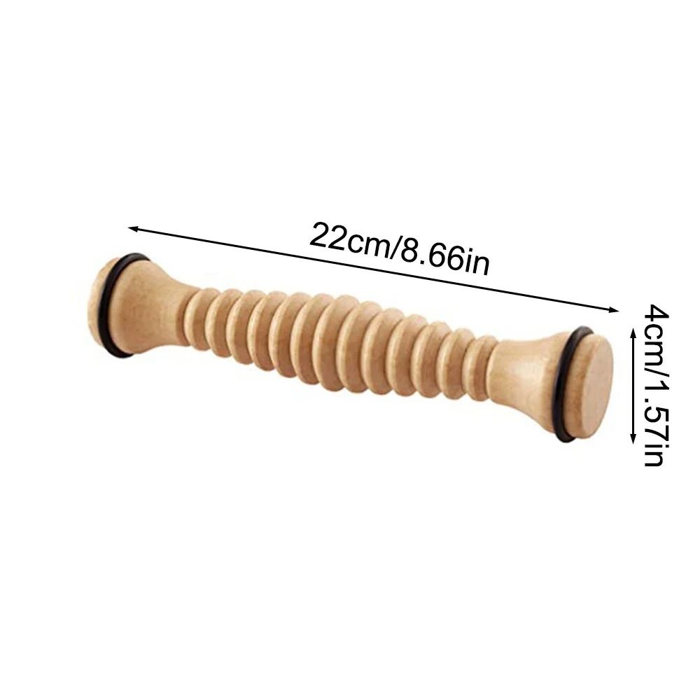 Natural Wooden Body And Foot Roller Massager 4